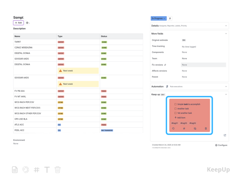 Capture your work as sticky notes